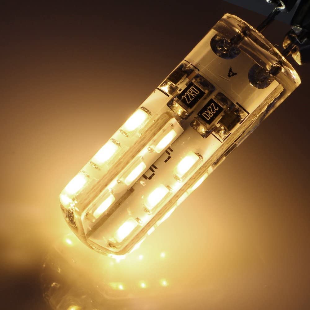 G4 Led 전구 2W 12V/AC220V 3014SMD 24led 실리콘 램프 따뜻한 화이트/화이트 l 360 학위 각도 LED 빛